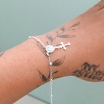 Pulseira Terço Prata 925 