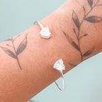 Bracelete Corações Prata 925 
