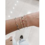 Pulseira Infantil Bolinhas Coloridas Prata 925 