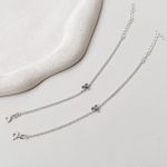 Pulseira Coração Lilás Prata 925