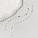 Pulseira Folhagem Prata 925 