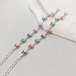 Pulseira Infantil Borboletas Coloridas Prata 925