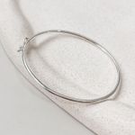 Bracelete Liso Fino Prata 925 