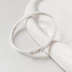 Bracelete Liso 4 mm Prata 925 