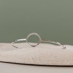 Bracelete Circulo Liso Prata 925 