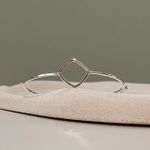 Bracelete Losango Liso Prata 925 