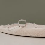 Bracelete Quadrado Liso Prata 925 