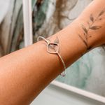 Bracelete Losango Liso Prata 925 