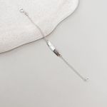 Pulseira Infantil Placa Prata 925 