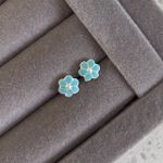 Brinco Flor Turmalina Prata 925 