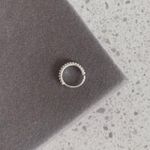 Piercing Argolinha Cravejada Prata 925 