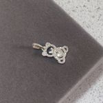 Pingente Ursinho Coração Prata 925 