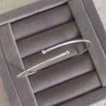 Bracelete Regulavel Liso Prata 925 