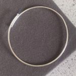 Bracelete Regulavel Liso Prata 925 