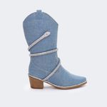 Bota Villa Griffe Western Snake Jeans