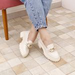 Mocassim Villa Griffe Rings - Duda Off-white