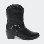 Bota Villa Griffe Western Dallas Cano Curto - Preto