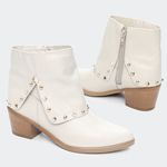 Bota Villa Griffe Western Ohio Cano Curto - Off White