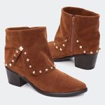 Bota Villa Griffe Western Ohio Cano Curto - Caramelo