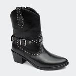 Bota Villa Griffe Western Katy Cano Curto Preto
