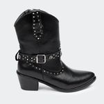Bota Villa Griffe Western Katy Cano Curto Preto