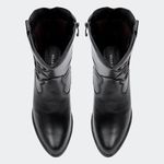 Bota Western New Texas Cano Curto Preta Villa Griffe 