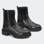 Coturno Villa Griffe Joy Cano Curto Duda Preto