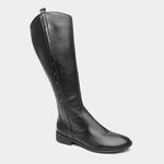 Bota Angelina Cano Longo Preta Villa Griffe