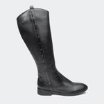 Bota Angelina Cano Longo Preta Villa Griffe