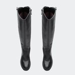 Bota Angelina Cano Longo Preta Villa Griffe