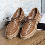 Mocassim Sevilha Camel Villa Griffe 