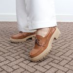 Mocassim Sevilha Camel Villa Griffe 