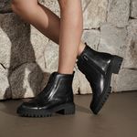 Coturno Street Cano Curto Preto Villa Griffe 