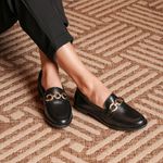 Mocassim Villa Griffe Firenze Verônica Preto
