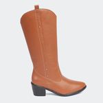 Bota Western Hannah Cano Longo Castanho Villa Griffe