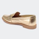 Mocassim Villa Griffe Clean Verônica Ouro