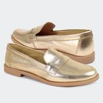 Mocassim Villa Griffe Clean Verônica Ouro
