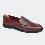 Mocassim Clean Bordô Villa Griffe
