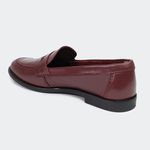 Mocassim Clean Bordô Villa Griffe