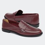 Mocassim Clean Bordô Villa Griffe