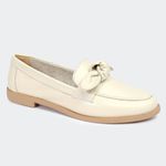 Mocassim Villa Griffe Delicate Verônica Off White