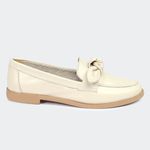 Mocassim Villa Griffe Delicate Verônica Off White