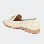 Mocassim Villa Griffe Delicate Verônica Off White