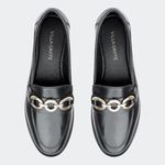 Mocassim Villa Griffe Firenze Verônica Preto