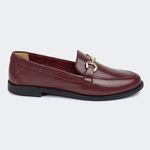 Mocassim Ivy Bordô Villa Griffe