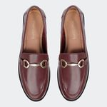 Mocassim Ivy Bordô Villa Griffe
