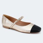 Sapatilha Villa Griffe Mary Jane - Malene Ouro Light