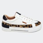 Tênis Sunny Branco Animal Print Villa Griffe 