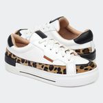 Tênis Sunny Branco Animal Print Villa Griffe 