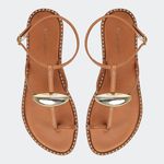 Rasteira Mirela Camel Villa Griffe 